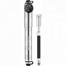 Насос ручной со шлангом RockBros Mini Bike Pump манометр 11 bar (HQ-67A-L03)