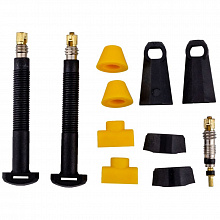 Ниппель для бескамерной резины Barbieri Tubeless Carbon Presta Valve 2шт. 65мм (Black)