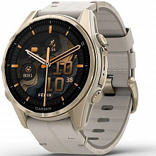 Часы мультиспорт Garmin Fenix 8 43мм Amoled Sapphire Soft Gold Stainless Steel (010-02903-40)