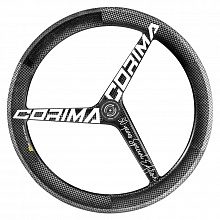 Колесо переднее лопастное 28" Corima 3 SPOKE WHEEL HM DB CL 