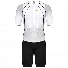 Стартовый костюм короткий рукав Spiuk Max Long Distance Trisuit (white)