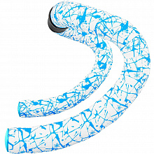 Обмотка руля Supacaz BT-205 Super Sticky Kush Splat 2,5мм (neon blue white)