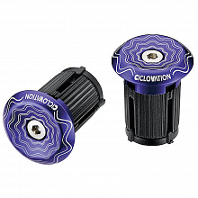 Заглушки в руль Ciclovation Vortex Lock-in Bar End Plugs Power Wave (Miracle Purle)