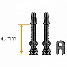 Ниппель для бескамерной резины Ciclovation Advanced Tubeless Valve 2шт. 40мм (Black)