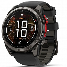 Часы мультиспорт Garmin Fenix 8 Pro 51мм MicroLED Sapphire Carbon Grey DLC Titanium (010-03380-01)