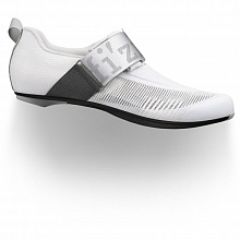 Велотуфли триатлон Fizik Transiro Hydra Aeroweave Carbon (white-silver)
