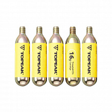 Картридж CO2 резьбовой Topeak 16G Threaded CO2 Cartridge 5шт.