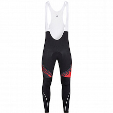 Рейтузы с лямками LOOK Collant Proteam (black-white-red)