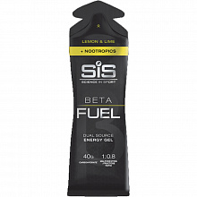 Гель углеводный SiS Beta Fuel + Nootropics Gel 60мл (lemon - lime)