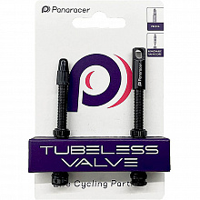Ниппель для бескамерной резины Panaracer Tubeless Valve 2шт. 80мм (black)