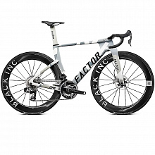 Велосипед шоссе Factor One Sram Red eTap AXS 2x12sp Power Black Ink Sixty Two (Nimbus Grey)