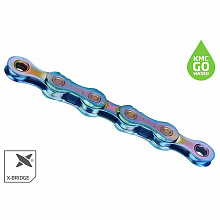 Цепь 12ск KMC X12 Waxed (aurora-blue)