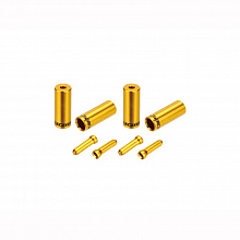Набор наконечников рубашки и тросиков Jagwire Pro End Cap Pack (gold)