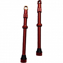Ниппель для бескамерной резины Tubeless Presta Valve 2шт. 80мм (Red)