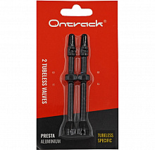 Ниппель для бескамерной резины Ontrack Tubeless Valve 2шт. 100мм (black)