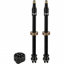 Ниппель для бескамерной резины Topeak Turboflow Valve Kit 2шт. 80мм (black)